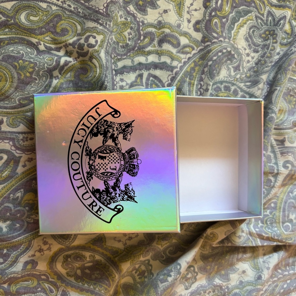 Juicy couture empty holographic box